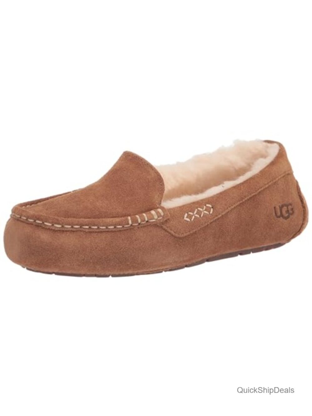 Wool Lined Suede Slipper Water Resistant Pull-On Casual Shoe